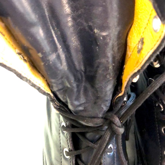 Vintage Laredo Navy Leather Granny Boots 6M - Picture 10 of 11